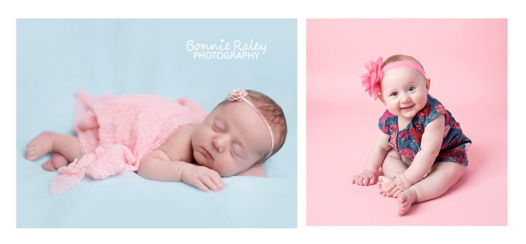 six month baby girl photography