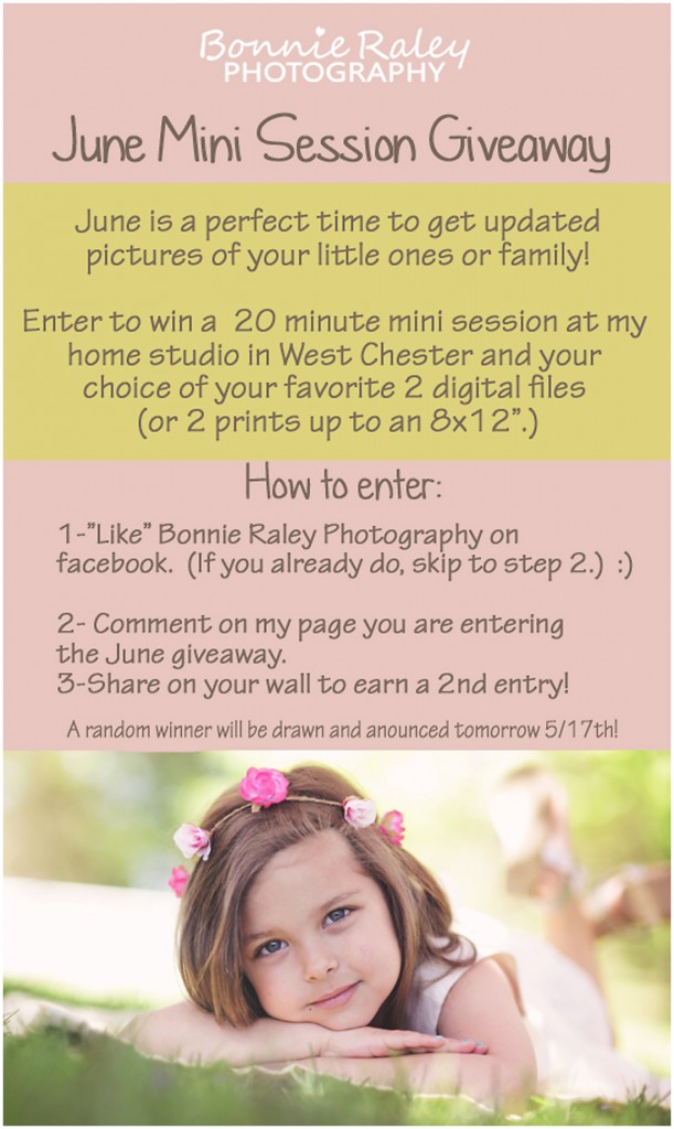 west chester photographer mini session giveaway