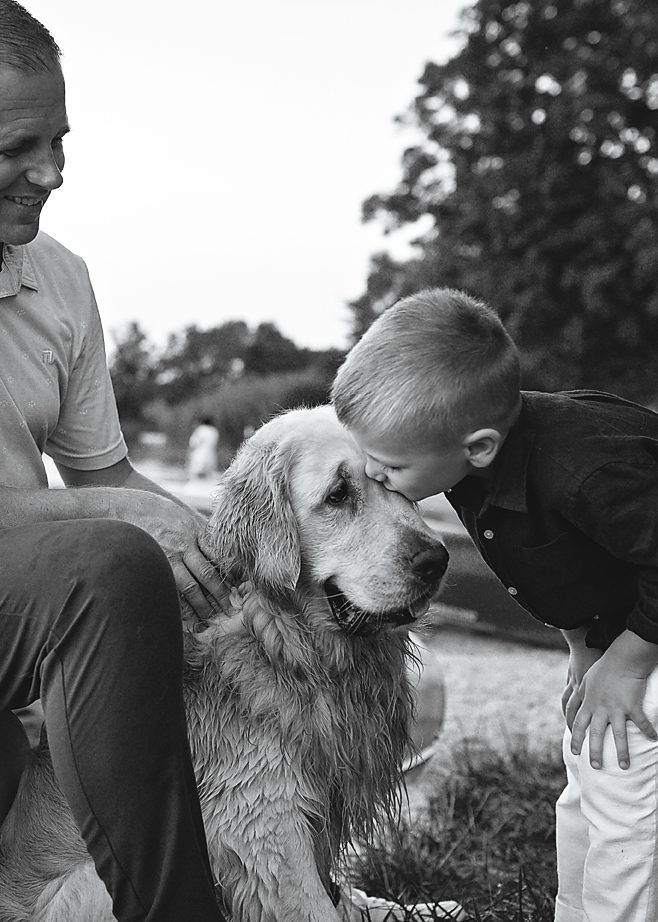 West Chester pa family photographer with dog