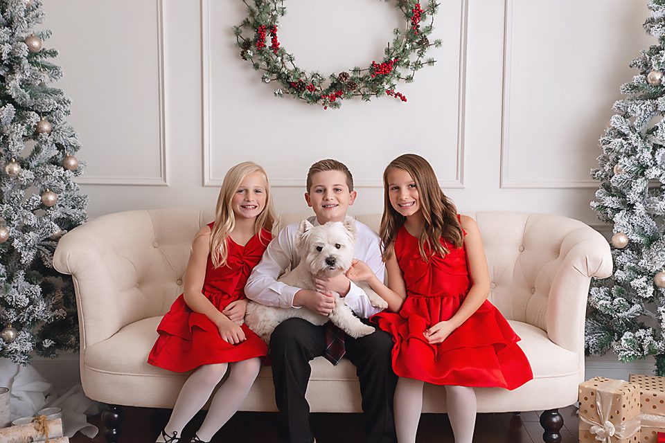 West Chester pa family photographer with dog